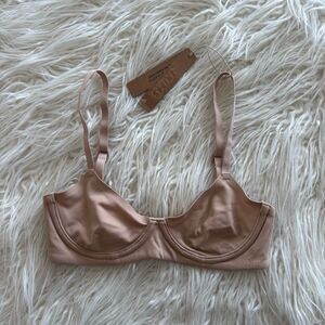 Skims Fits Everybody Unlined Demi Bra Clay Size 30A